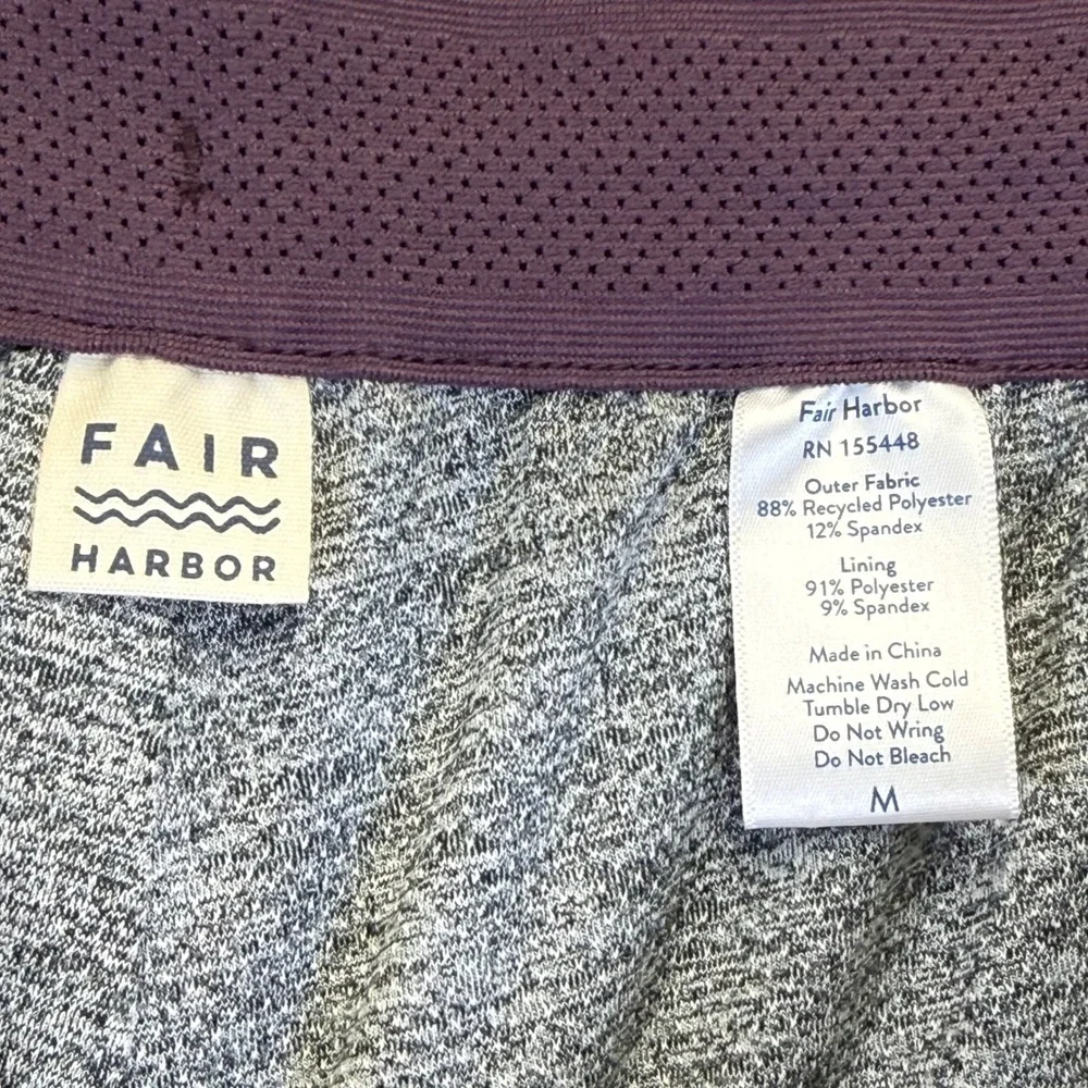 Fair Harbor Mens Medium Sunset Palm Tree Board‎ Shorts Orange Purple Swim Trunks